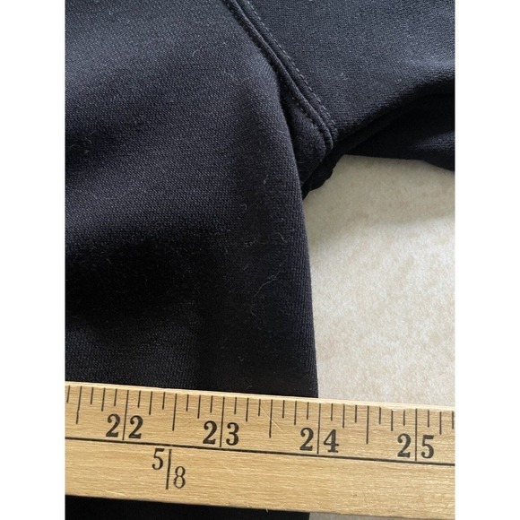 Vald Unisex Art To Wear Black Orange Long Sleeve Pullover Heavyweight Sweatshirt - Picture 5 of 7